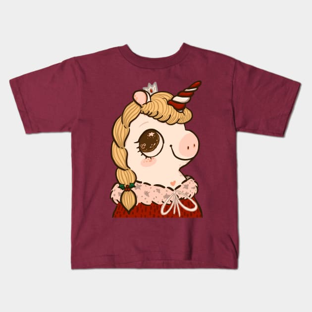 Unicane Princess Kids T-Shirt by Fluffymafi